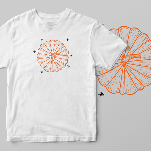 Flat Pumpkin Mockup