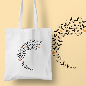 Halloween Bats Tote Bag