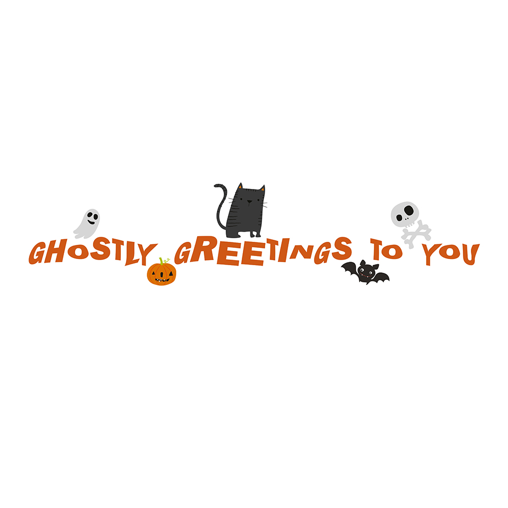 Ghostly Greetings Unisex Pullover Hoodie