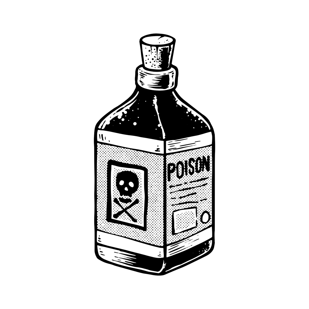 Poison Bottle Unisex Pullover Hoodie