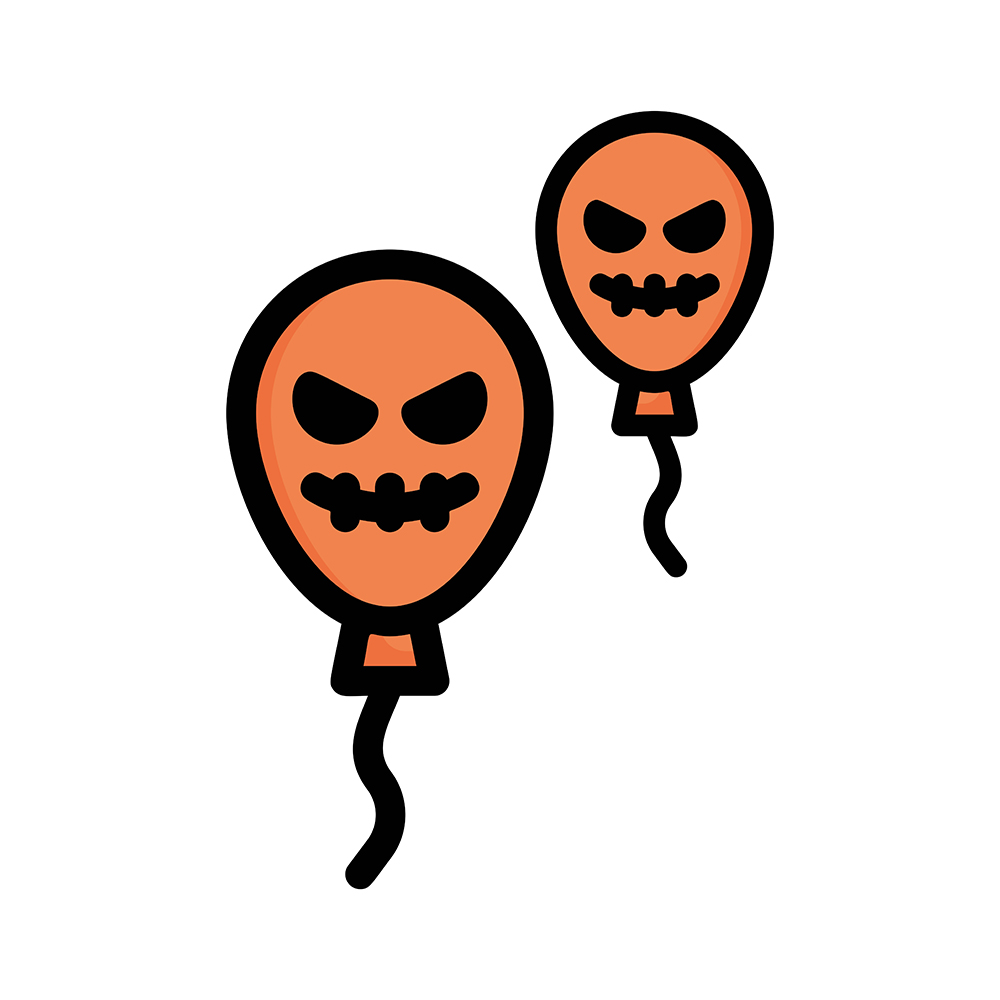 Skull Balloon Unisex Pullover Hoodie