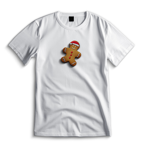Gingerbread Button T-Shirt