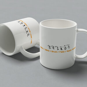Skateboard Numbers Mug